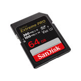 SANDISK Extreme PRO SCHEDA DI MEMORIA SDXC 64GB V60 UHS-II 280/100MBs CLASSE 10 U3 BLACK