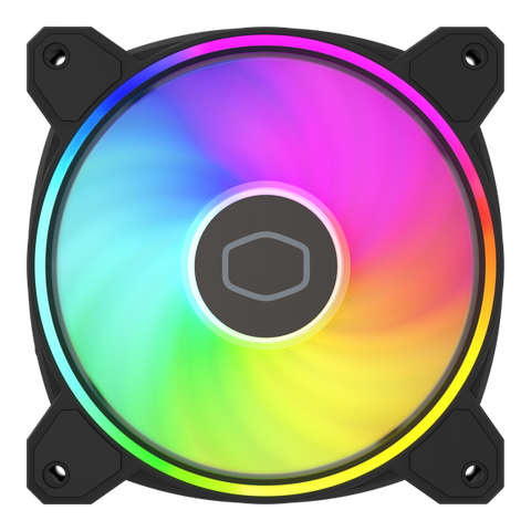 COOLER MASTER MASTERFAN MF120 HALO2 ARGB VENTOLA DI RAFFREDDAMENTO CABINET RGB 120 X 120 X 25MM NERO
