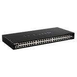 D-Link DGS-1520-52/E switch di rete Gestito L3 10G Ethernet [100/1000/10000] 1U Nero (52-P SMART MANAGED SWITCH)