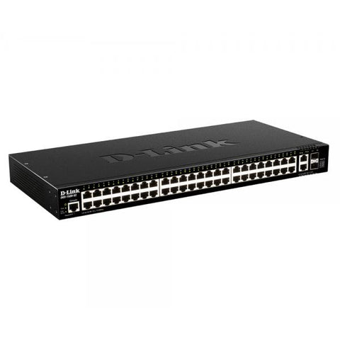 D-Link DGS-1520-52/E switch di rete Gestito L3 10G Ethernet [100/1000/10000] 1U Nero (52-P SMART MANAGED SWITCH)