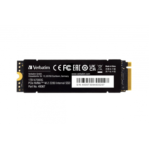 Verbatim Vi7000G 1 TB M.2 PCI Express 4.0 NVMe (Verbatim Vi7000 PCle NVMe M.2 SSD 1TB)
