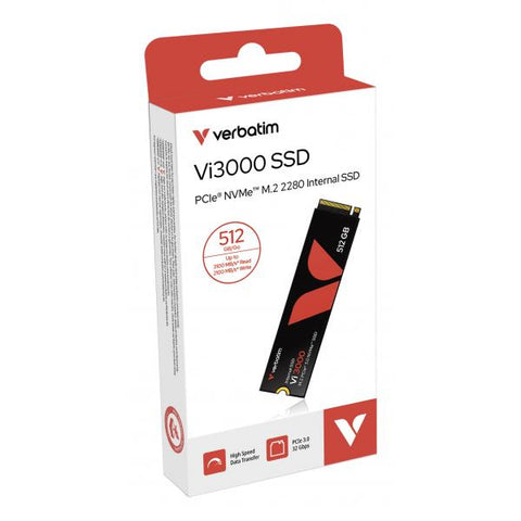 Verbatim Vi3000 PCIe NVMe M.2 SSD 512GB