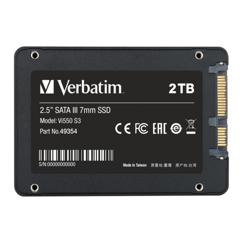 Verbatim Vi550 S3 2 TB 2.5 Serial ATA III (Verbatim Vi550 S3 - SSD - 2 TB - SATA 6Gb/s)