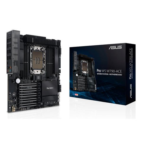 ASUS PRO WS W790-ACE Intel W790 LGA 4677 [Socket E] SSI CEB (Asus PRO WS W790-ACE, Workstation, Intel W790, LGA4677, CEB, 8 DDR5, 10G & 2.5G LAN, IPMI Remote Management, SlimSAS, PCIe5, 2x M.2)