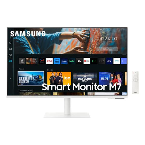 Samsung Smart Monitor M7 - M70C da 32'' UHD Flat (S32Cm703Uu Computer Monitor - 81.3 Cm [32] 3840 X 2160 - Pixels 4K Ultra Hd Led White - Warranty: 12M)