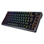 ASUS ROG AZOTH TASTIERA MECCANICA RGB GAMING WIRELESS TKL 75 TASTI DISPLAY OLED SWITCH ROG NX ROSSO SOSTITUIBILI ILLUMINAZIONE RGB LAYOUT ITALIA NERO