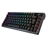 ASUS ROG AZOTH TASTIERA MECCANICA RGB GAMING WIRELESS TKL 75 TASTI DISPLAY OLED SWITCH ROG NX ROSSO SOSTITUIBILI ILLUMINAZIONE RGB LAYOUT ITALIA NERO
