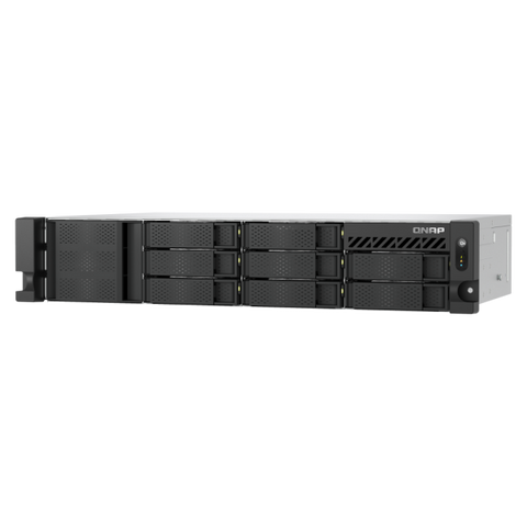QNAP TS-855EU-8G NAS CHASSIS RACK INTEL ATOM C5125 2.8GHz RAM 8GB 8 BAY HDD 2.5"/3.5" BLACK