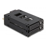 DeLOCK 47011 pannello drive bay 2x 2,5" Vassoio per unità di memorizzazione Nero