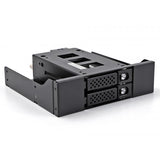 DeLOCK 47011 pannello drive bay 2x 2,5" Vassoio per unità di memorizzazione Nero