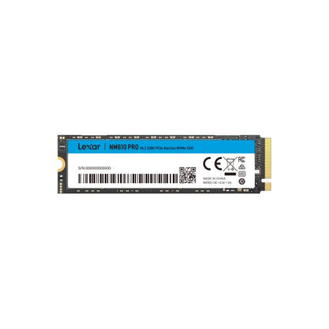 Lexar NM610 PRO 500 GB M.2 PCI Express 3.0 NVMe (500GB Lexar NM610PRO M.2 2280 PCle Gen3X4)