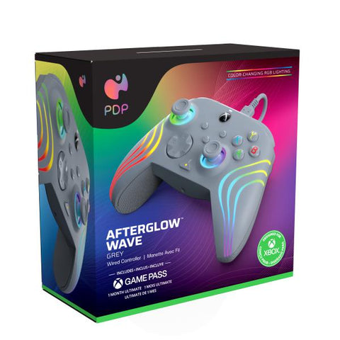 PDP Afterglow Wave Grigio USB Joystick Analogico/Digitale PC, Xbox One, Xbox Series S, Xbox Series X