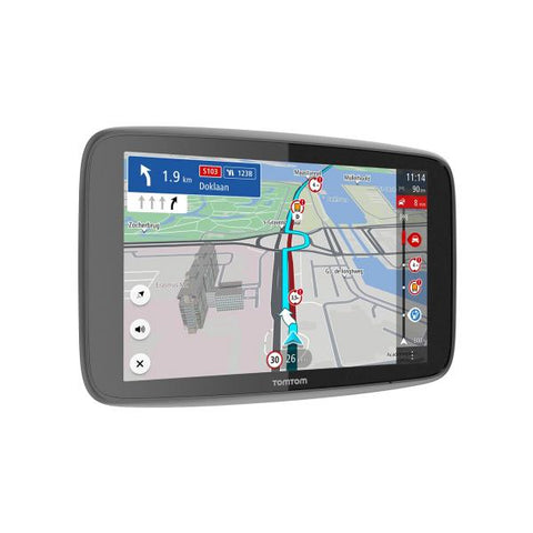 TOM TOM GO EXPERT PLUS NAVIGATORE SATELLITARE PER CAMION SCHERMO 7" HD PERCORSI E PDI PER VEICOLI GRANDI TOMTOM TRAFFIC INCLUSO MAPPE DEL MONDO AVVISI SU LIMITAZIONI LIVE SEGNALI VISIVI USB-C