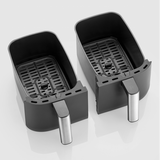 Severin FR 2453 Doppia 3,25 L Indipendente 2850 W Friggitrice ad aria calda Nero, Argento