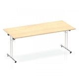 Dynamic I000719 leggio Argento (Dynamic Impulse 1800mm Folding Rectangular Table Maple Top I000719 DD)