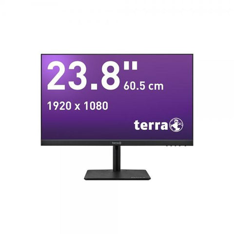 Monitor TERRA 3030221 para PC de 60,5 cm [23,8"] 1920 x 1080 píxeles Full HD LED Nero (TERRA LCD/LED 2427W HA V2 negro HDMI, DP, USB-C, GREENLINE PLUS) 