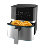 CECOTEC CECOFRY AIRFRYER FRIGGITRICE AD ARIA ACCIAIO INOX 5.5 LT 1.700 W DIGITALE PER COTTURA SENZA OLIO TECNOLOGIA PERFECTCOOK TERMOSTATO