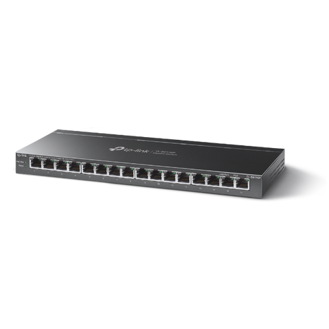 TP-LINK TL-SG116P V1 SWITCH NON GESTITO - 16 x 10/100/1000 (PoE+) - PoE+ (120 W) DESKTOP NERO
