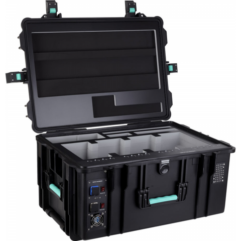 DEQSTER 10-744118 Caricabatterie per dispositivi mobili Tablet Nero, Turchese AC Interno, Esterno