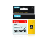 DYMO D1 RHINO PRO NASTRO PER ETICHETTATRICE IN VINILE ROSSO/BIANCO 12MM X 5.5M (1805416)