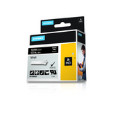 DYMO D1 RHINOPRO NASTRO IN VINILE PER STAMPANTI A TRASFERIMENTO TERMICO 12MM X 5.5MT COLORE NERO STAMPA BIANCO (1805435)