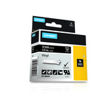 DYMO D1 RHINOPRO NASTRO IN VINILE PER STAMPANTI A TRASFERIMENTO TERMICO 12MM X 5.5MT COLORE NERO STAMPA BIANCO (1805435)