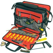 C.K Werkzeugtasche fr Elektriker-Techniker, bestckt mit 19 Werkzeugen: kleine Metallsge, Kabelmesser, auto- (T1630 FKIT)