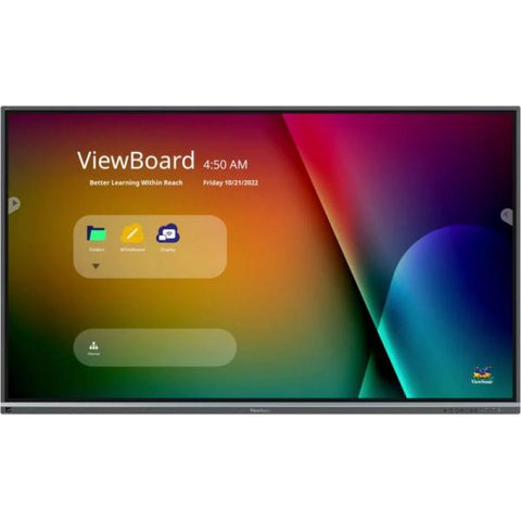 Viewsonic IFP8650-5F lavagna interattiva 2,18 m [86] 3840 x 2160 Pixel Touch screen Nero HDMI (86IN 40 POINTS TOUCH 3840X2160 - 400NITS 1200:1 64/8GB HDMI/USB B)