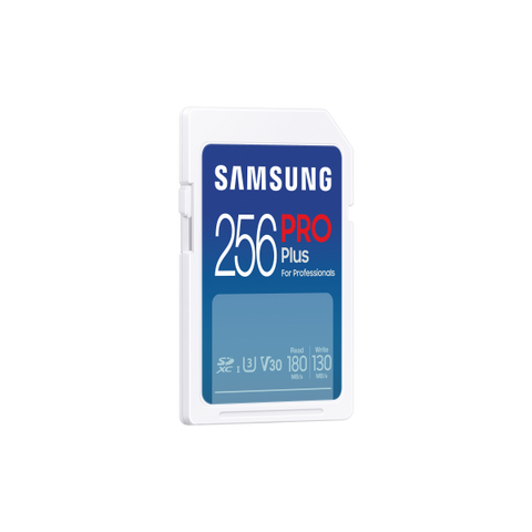 SAMSUNG PRO PLUS 256 GB - VIDEO CLASS V30 / UHS-I U3 / CLASS10 - UHS-I SDXC BIANCO