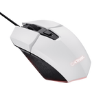 TRUST GXT109W FELOX MOUSE OTTICO GAMING USB ILLUMINAZIONE LED 6 PULSANTI PROGRAMMABILI 200-6400 DPI NERO-BIANCO