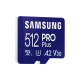 Samsung PRO Plus microSD Memory Card 512GB (2023), USB Card Reader incluso