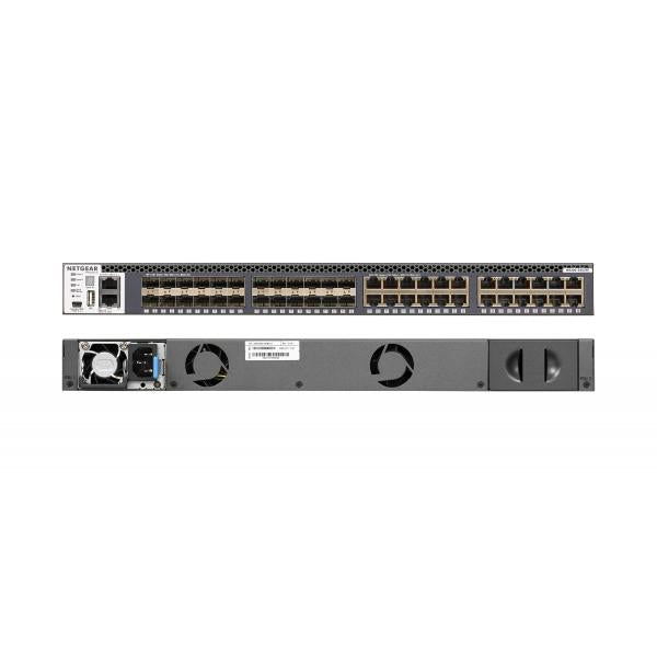 NETGEAR M4300-24X24F/US/EMEA Gestito 10G Ethernet [100/1000/10000] 1U Grigio (M4300 48-PORT 10GB MGD SWITCH - 1U RACK [24X24F])