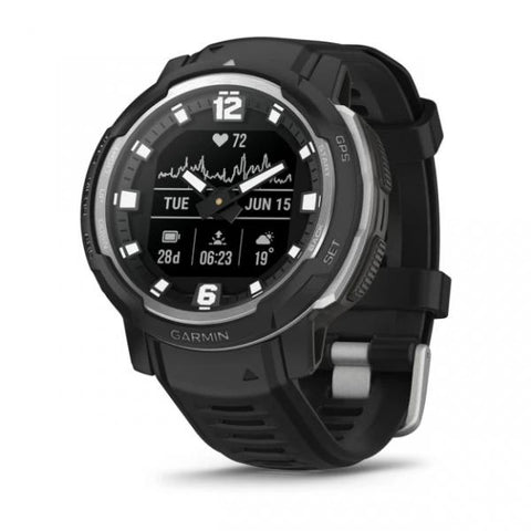 Garmin Instinct Crossover - Standard Edition MIP 45 mm Ibrido 176 x 176 Pixel Nero GPS (satellitare)