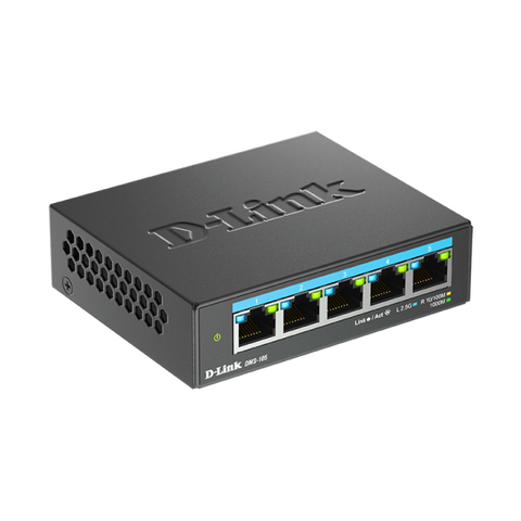 D-Link DMS-105 Non gestito 2.5G Ethernet (100/1000/2500) Nero