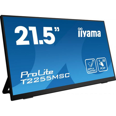 iiyama ProLite T2255MSC-B1 Monitor PC 54,6 cm [21.5] 1920 x 1080 Pixel Full HD LCD Touch screen Nero (iiyama ProLite T2255MSC-B1 - Monitor a LED - 21.5 - touchscreen - 1920 x 1080 Full HD [1080p] @ 6