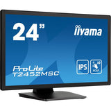 iiyama ProLite T2452MSC-B1 Monitor PC 60,5 cm [23.8] 1920 x 1080 Pixel Full HD LCD Touch screen Multi utente Nero (24 ProLite T2452MSC-B1 Multi-Touch Monitor - 24 Black LED Touchscreen Monitor Full H