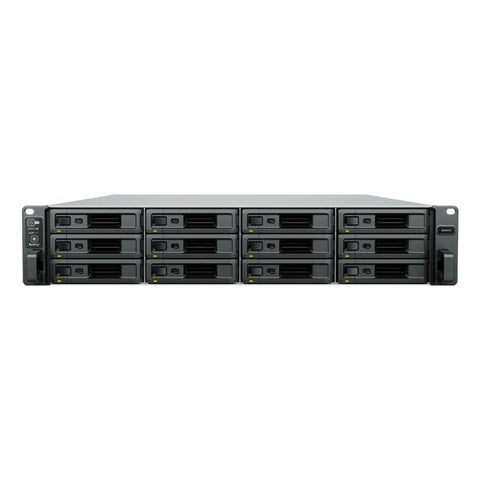 Synology SA SA3410 NAS Armadio [2U] Intel Xeon D-1541 16 GB DDR4 144 TB HDD DiskStation Manager Nero, Grigio (Synology SA3410 144TB [Synology HAT5300] 12 bay NAS - Intel Xeon D-1541 ; 8-core [16