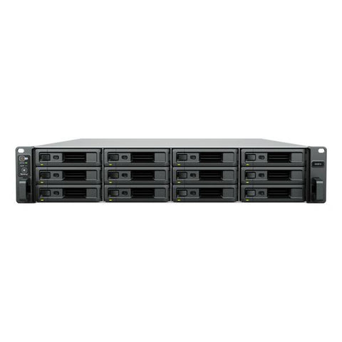 Synology SA SA3610 NAS Armadio [2U] Intel Xeon D-1567 16 GB DDR4 144 TB HDD DiskStation Manager Nero, Grigio (Synology SA3610 144TB [Synology HAT5300] 12 bay NAS - Intel Xeon D-1567 ; 12-core [24