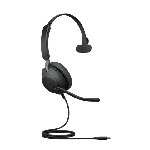 Jabra Evolve2 40 SE Auricolare Cablato A Padiglione Musica e Chiamate USB tipo-C Nero