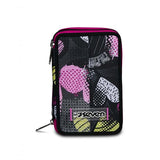 SEVEN KIDDIE CRUSH GIRL ASTUCCIO 3 ZIP IN POLIESTERE 12.5X20X7 CM TRIPLO SCOMPARTO CON MATERIALE DIDATTICO