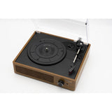 Technaxx TX-186 Giradischi con trasmissione a cinghia Nero, Legno