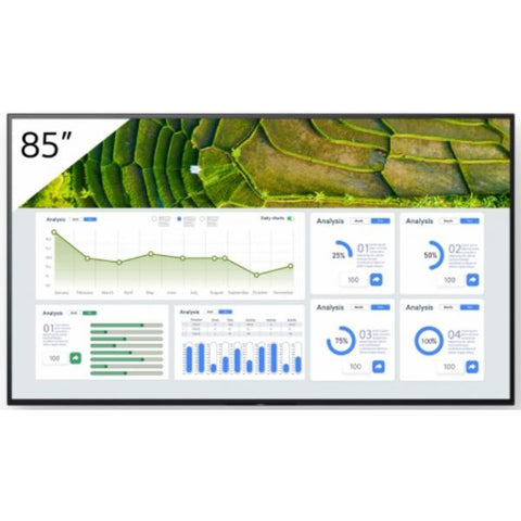 Sony FW-85BZ30L visualizzatore di messaggi Pannello piatto per segnaletica digitale 2,16 m (85") LCD Wi-Fi 440 cd/m 4K Ultra HD Nero Android 24/7