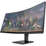 Monitor HP OMEN de HP 34c para PC, 86,4 cm (34"), 3440 x 1440 píxeles, Wide Quad HD, LED, negro
