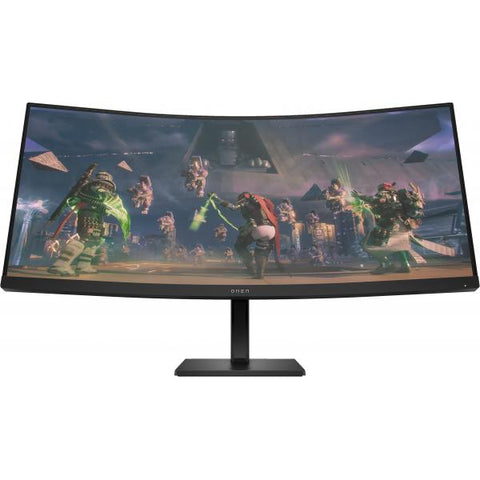 Monitor HP OMEN de HP 34c para PC, 86,4 cm (34"), 3440 x 1440 píxeles, Wide Quad HD, LED, negro