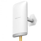 5GHz wireless bridge max 867Mbps wireless rate 15dBi high gain directional antenna Support 5KM+ long distance data transmission with 2GE ports IP54 weatherproof. 2 devices paired in the package. Supp