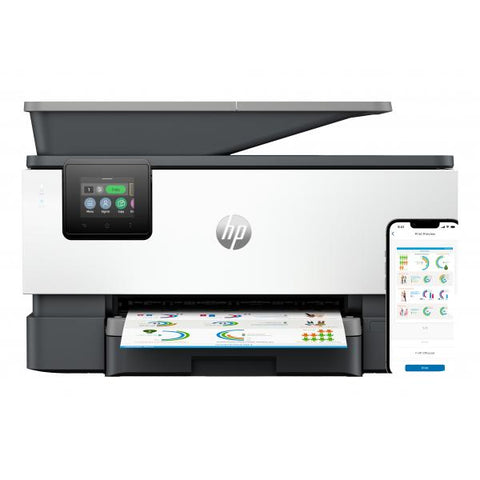HP OFFICEJET PRO 9120b STAMPANTE MULTIFUNZIONE INK JET A COLORI A4 WI-FI CASSETTO CARTA 250 FOGLI STAMPA FRONTE RETRO SCANSIONE FRONTE RETRO FAX 33,6 Kbit/s USB LAN 20ppm
