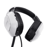 TRUST GXT 415PS ZIROX CUFFIE GAMING CON MICROFONO OVER-EAR PS5 DRIVER 50mm JACK 3.5mm ARCHETTO REGOLABILE MULTIPIATTAFORMA BIANCO