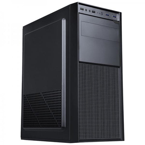 CASE ITEK M.TOWER "WINCO" 500W, FRONT 2*USB3 + 2*USB2 + AUDIO - BK (EFFETTO SPAZZOLATO) - ITOCWOMU3