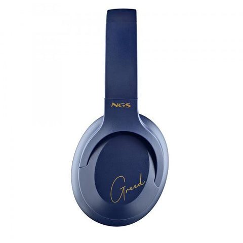 NGS ARTICA GREED CUFFIE BLUETOOTH 5.1 CON MICROFONO USB-C + JACK 3.5mm BLUE