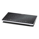 Rommelsbacher CT 3410/IN piano cottura Nero, Bianco Superficie piana Piano cottura a induzione 2 Fornello(i)